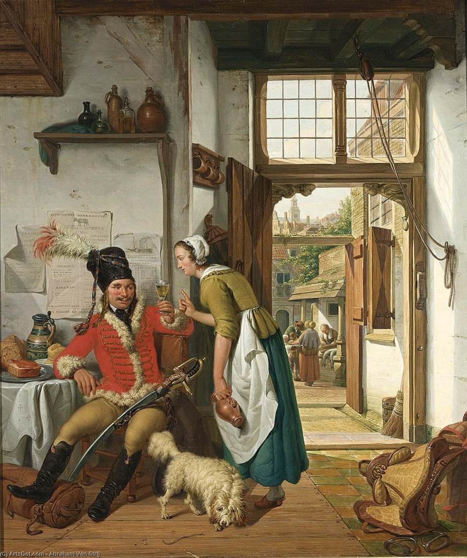 Interior Of An Inn — Abraham Van Strij