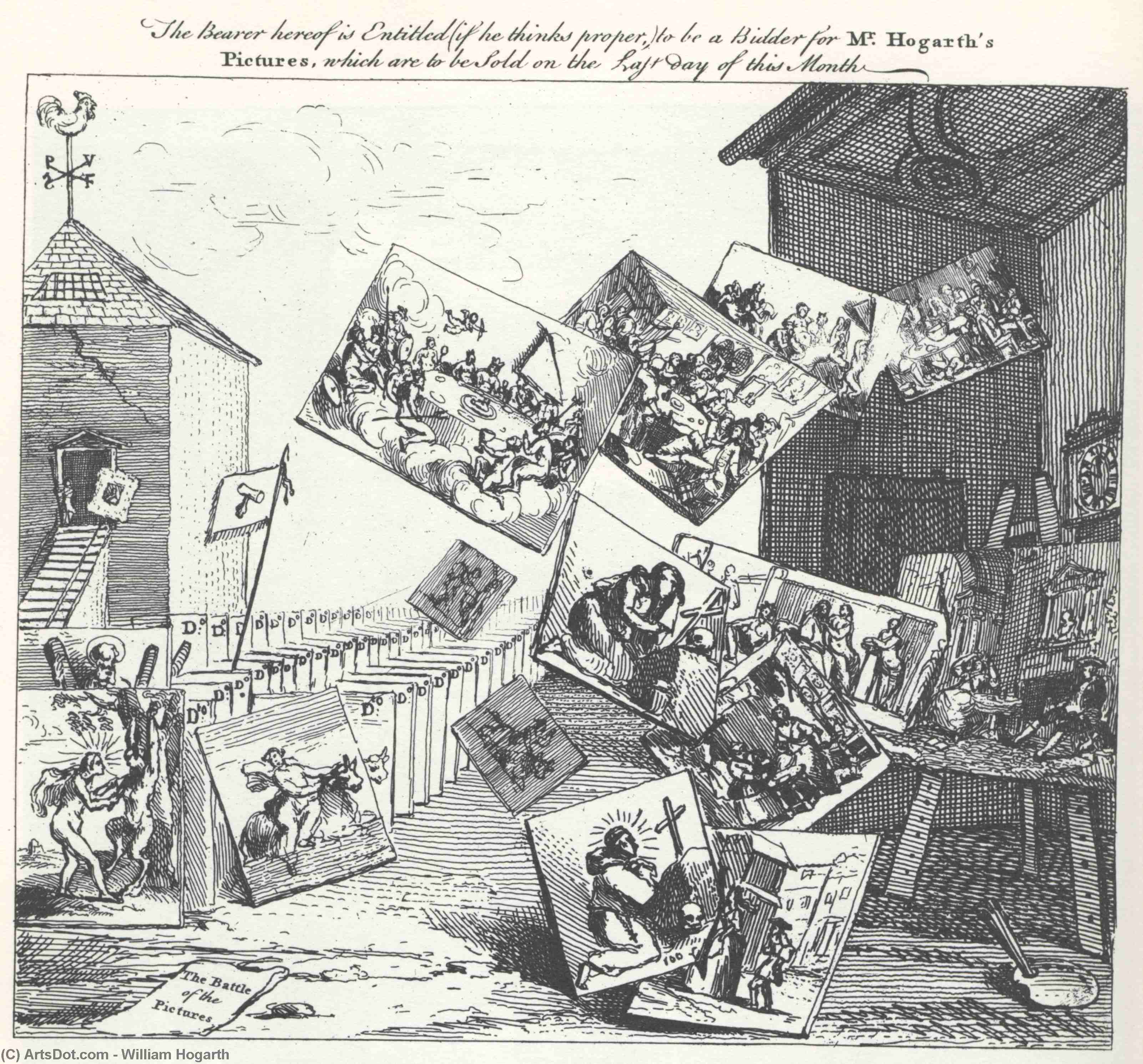 The Battle Of The Pictures — William Hogarth