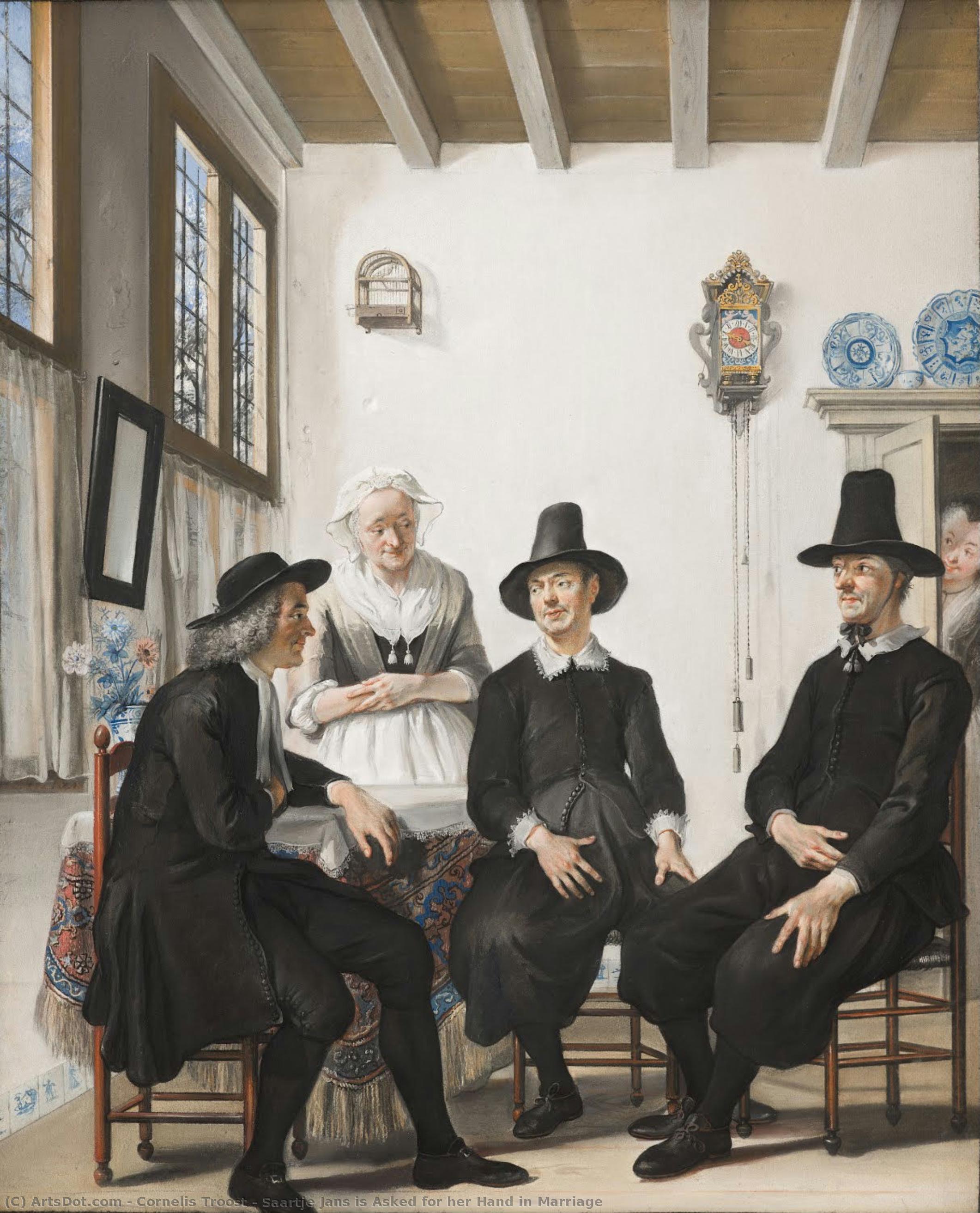 Saartje Jans Is Asked For Her Hand In Marriage — Cornelis Troost