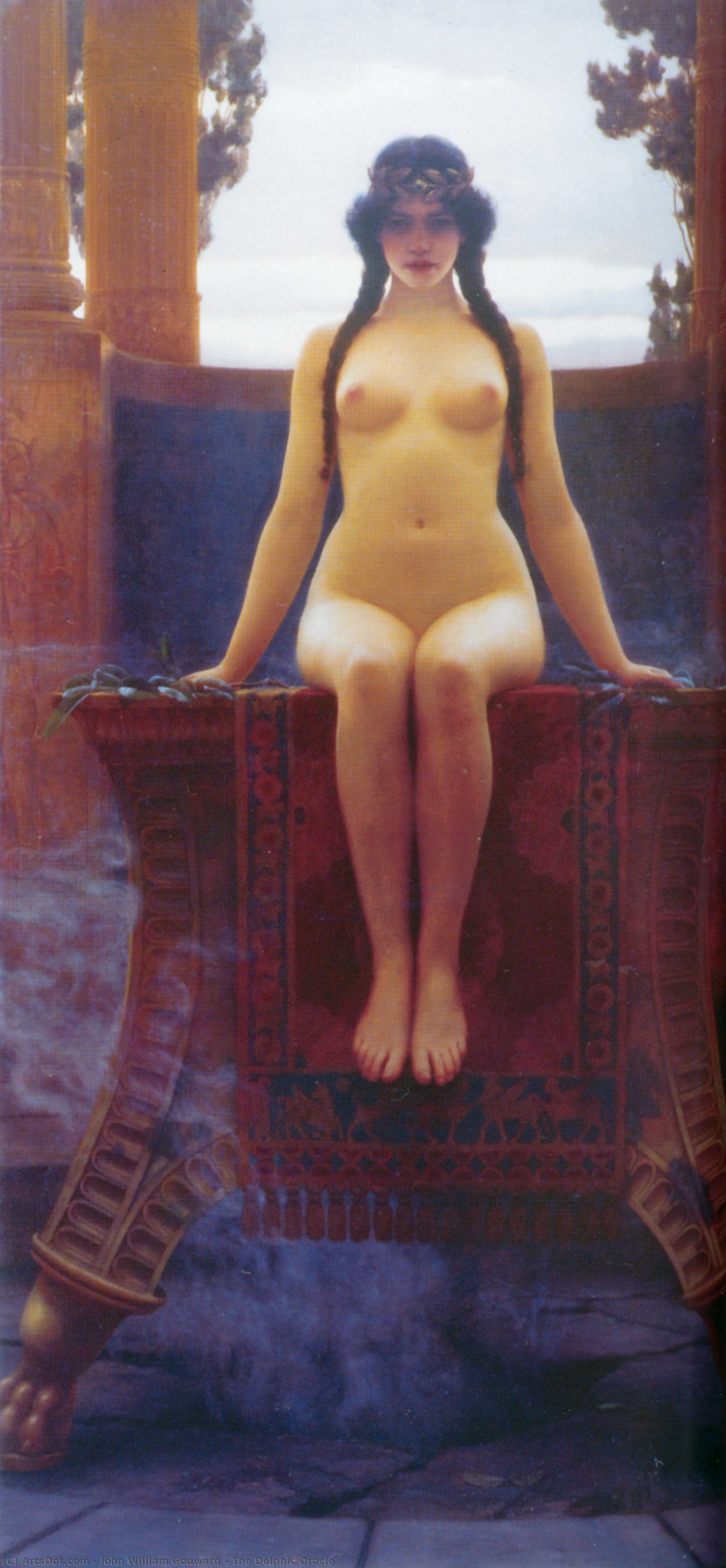 The Delphic Oracle — R.b.a John William Godward