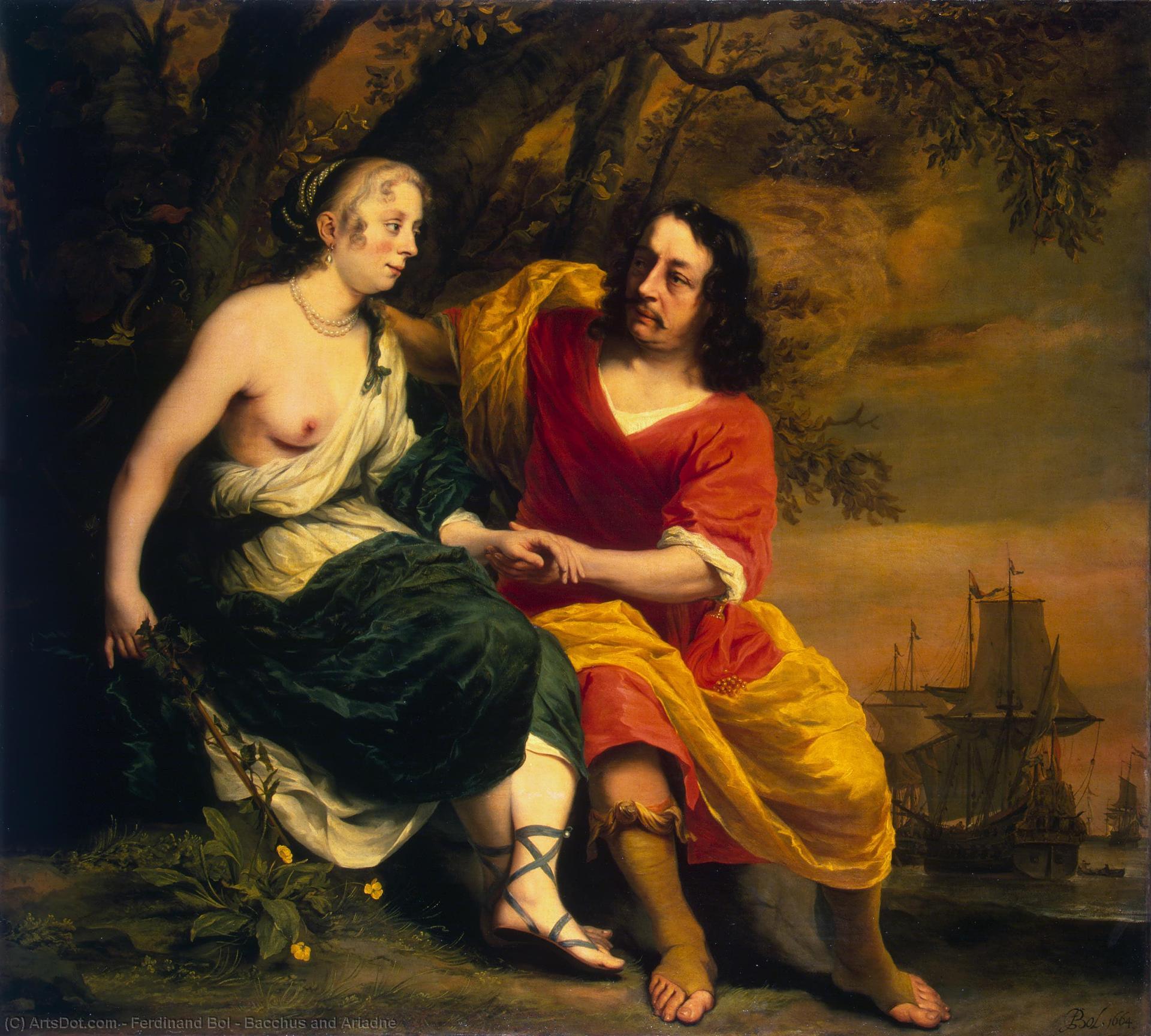 Bacchus And Ariadne — Ferdinand Bol