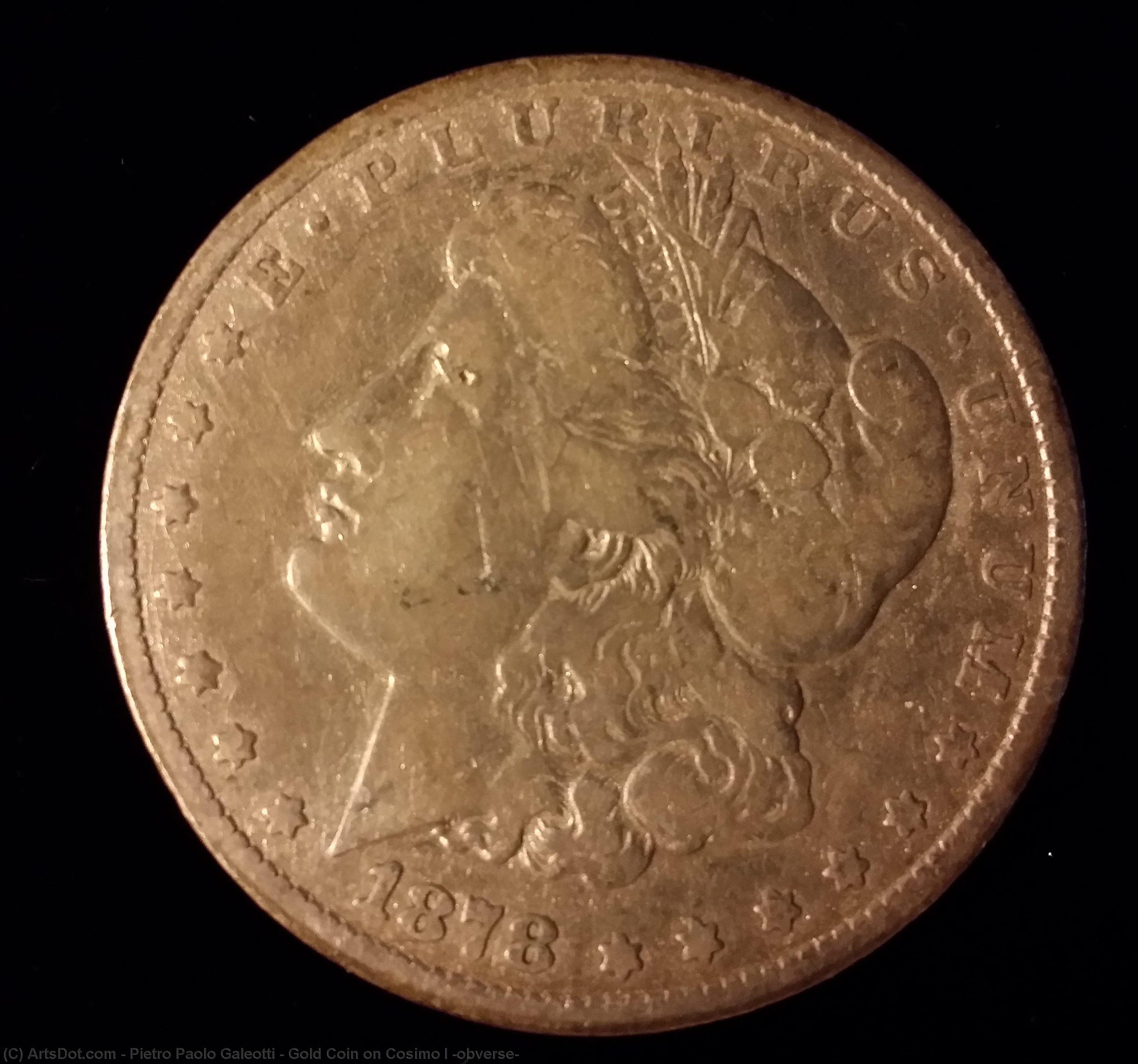 Gold Coin On Cosimo I (obverse) — Pietro Paolo Galeotti