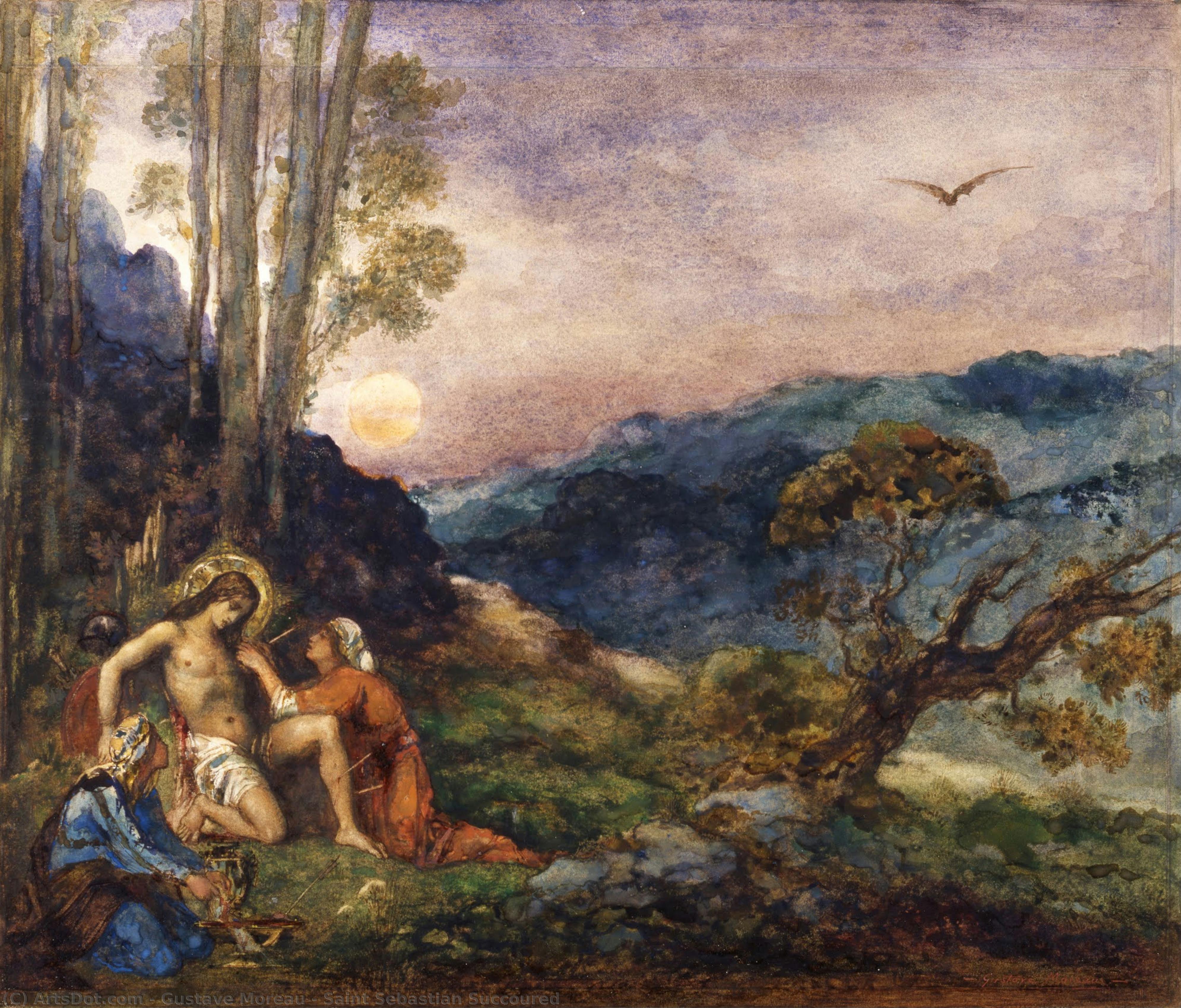 Saint Sebastian Succoured — Gustave Moreau