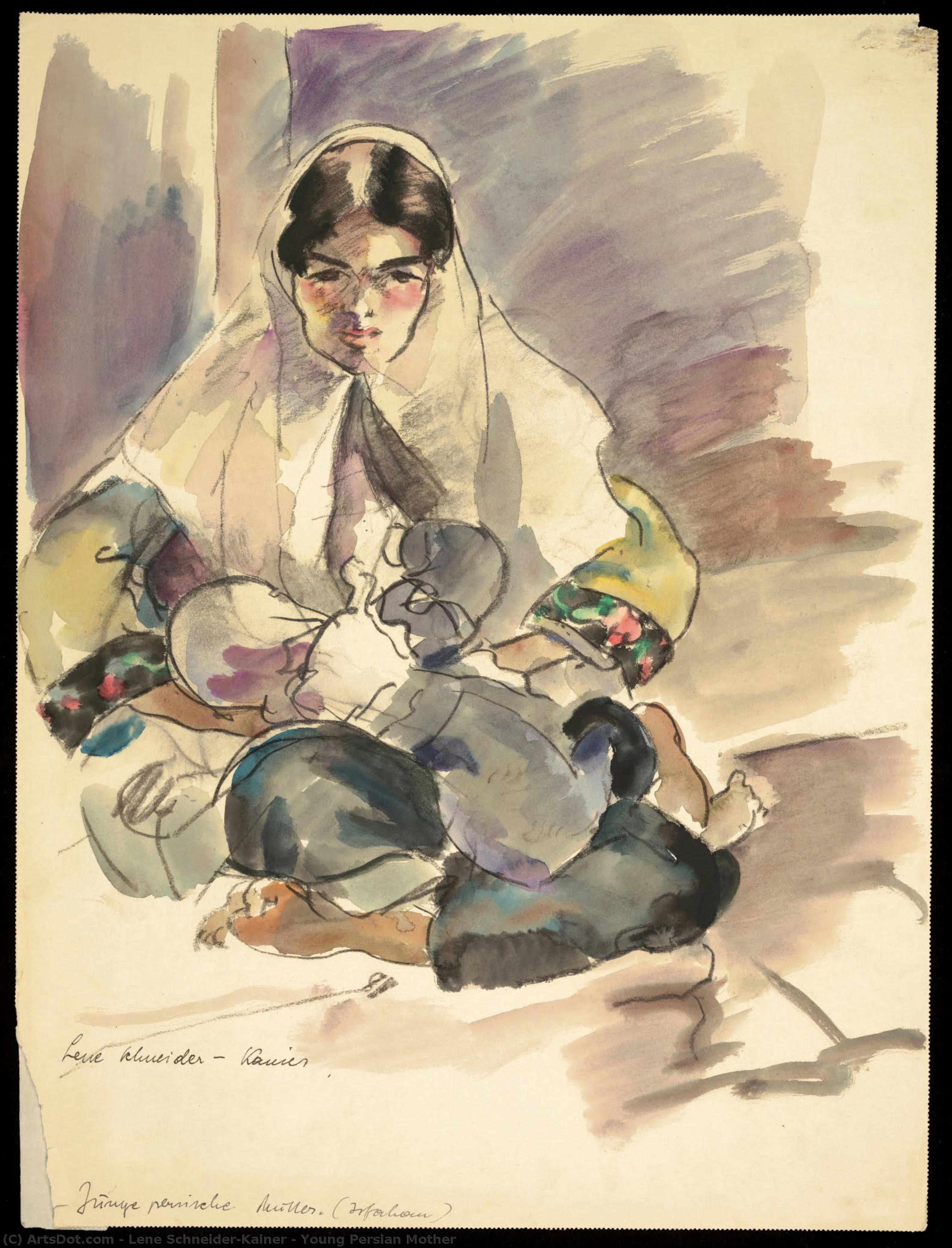 Young Persian Mother — Lene Schneider-kainer