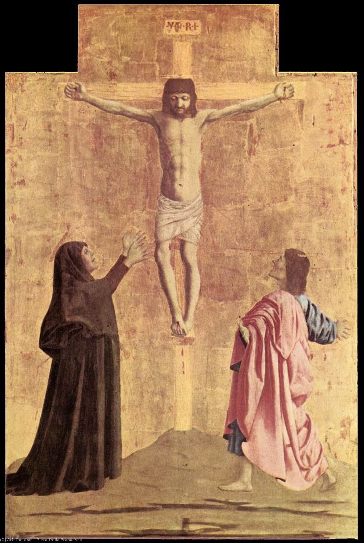 Polyptych Of The Misericordia. Crucifixion — Piero Della Francesca
