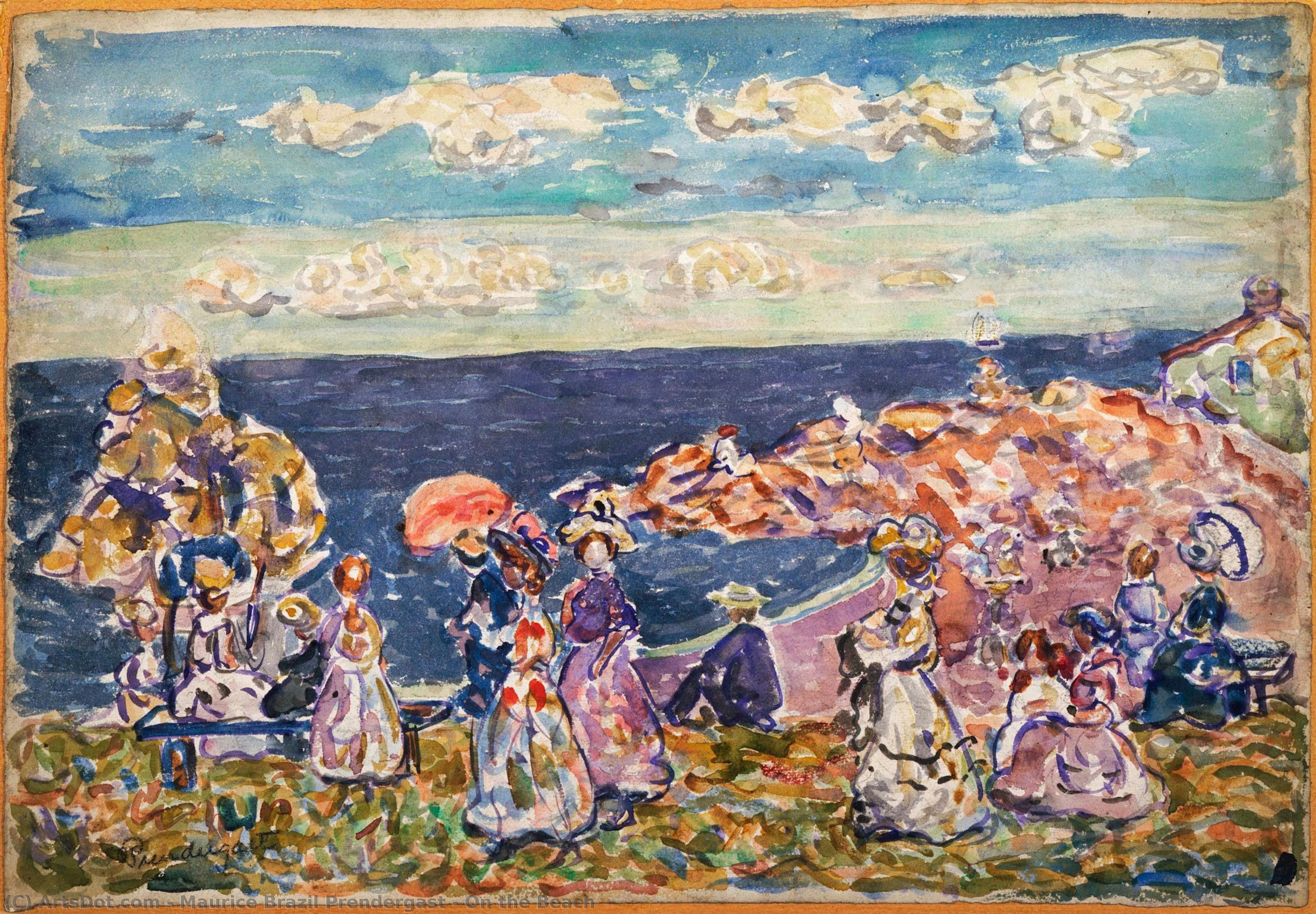 On The Beach — Maurice Brazil Prendergast