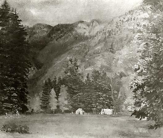 Camping In California, (painting) — Arthur B. Davies