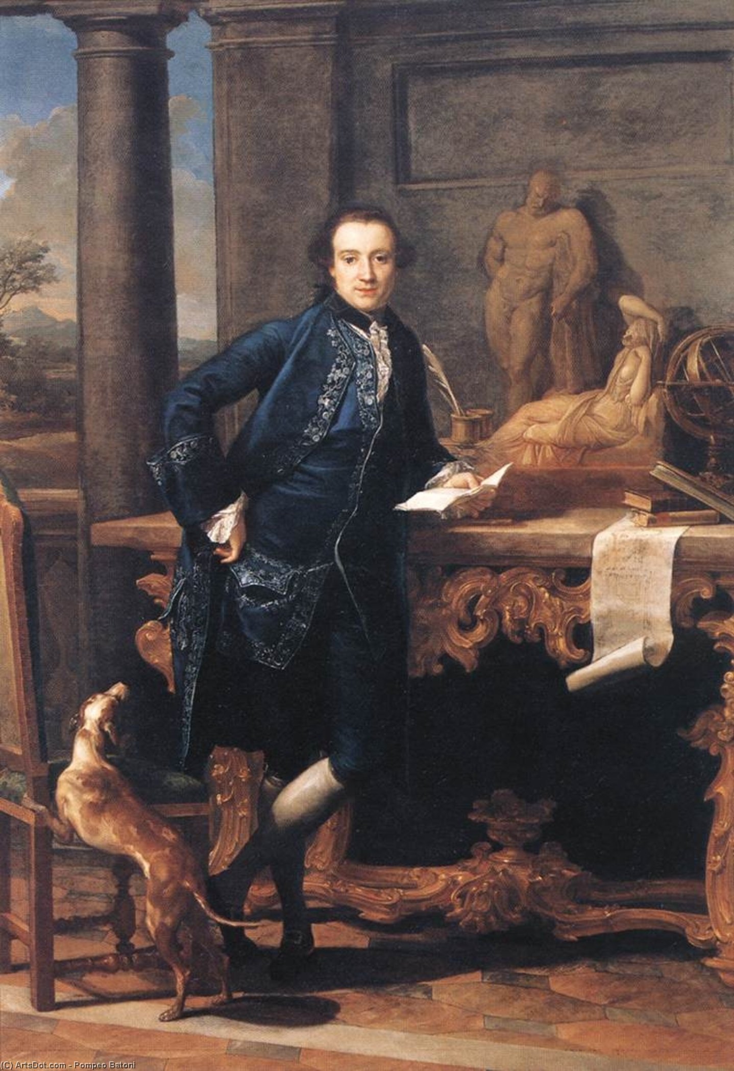 Portrait Of Charles Crowle — Pompeo Batoni