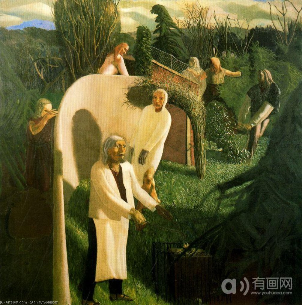 Zacharias And Elizabeth — Sir Stanley Spencer