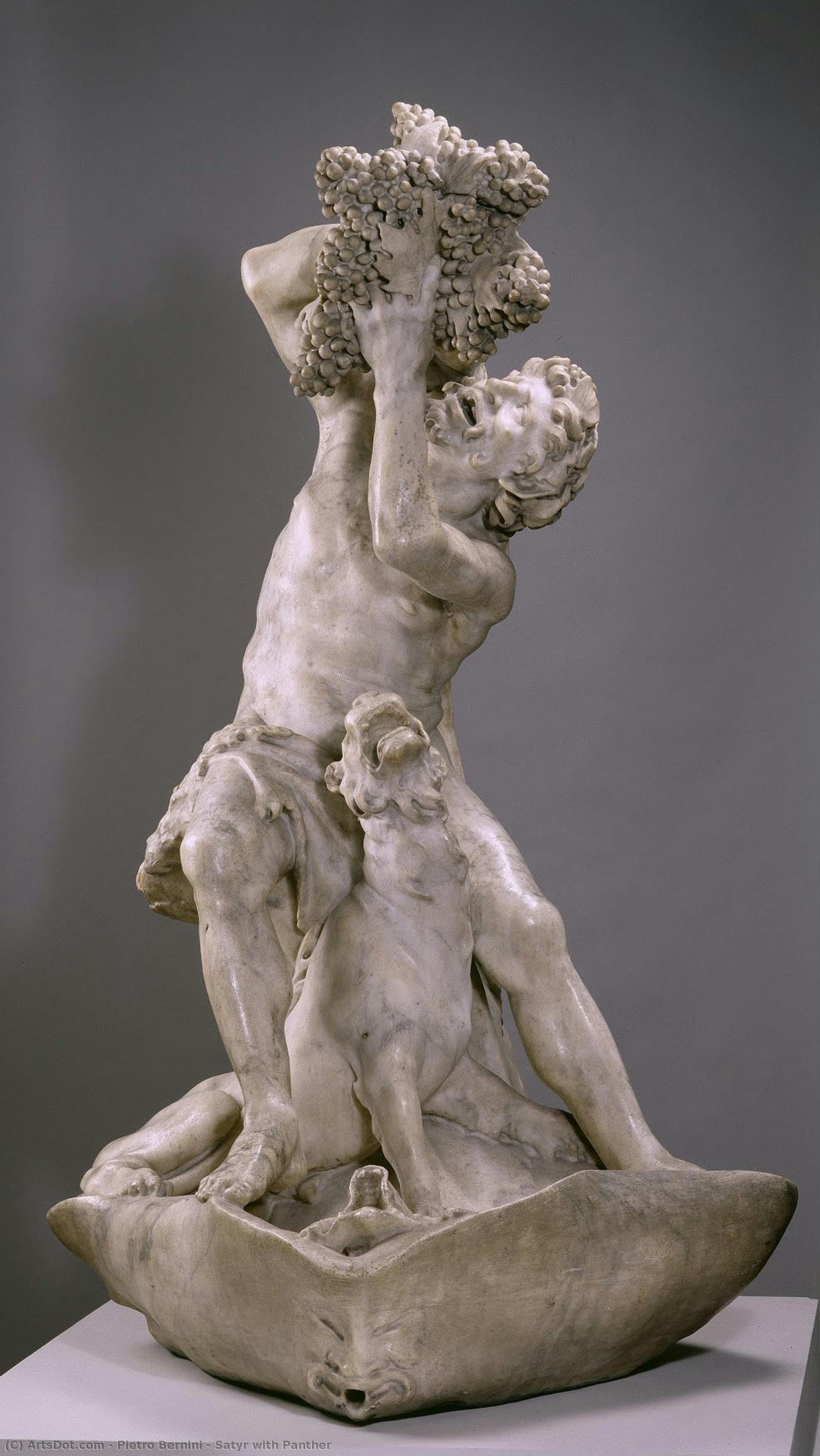 Satyr With Panther — Pietro Bernini