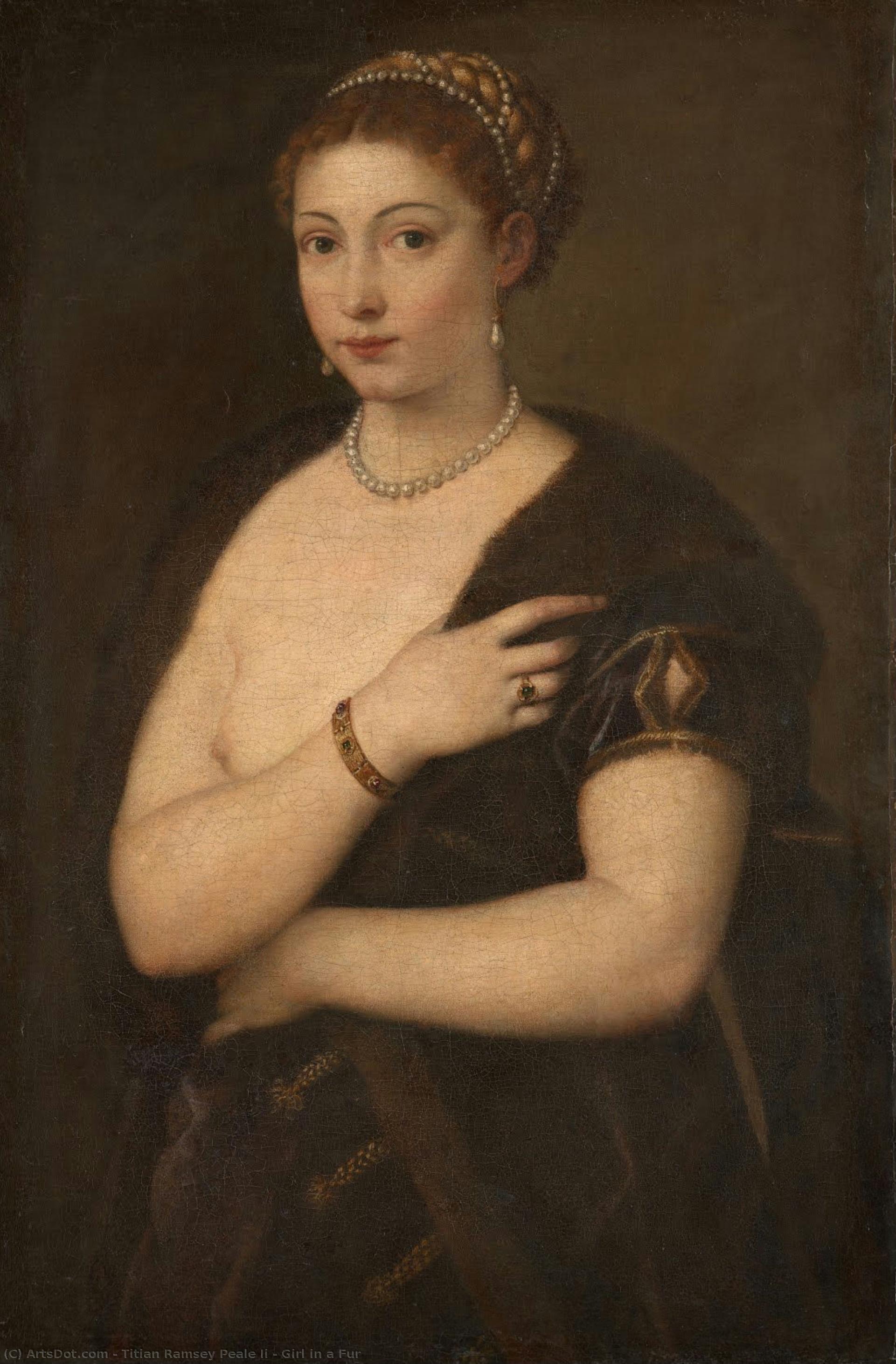 Girl In A Fur — Titian Ramsay Peale Ii