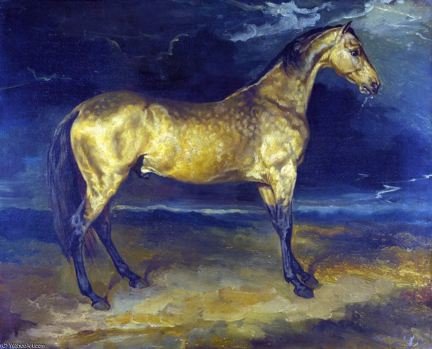 A Horse Frightened By Lightning — Théodore Géricault