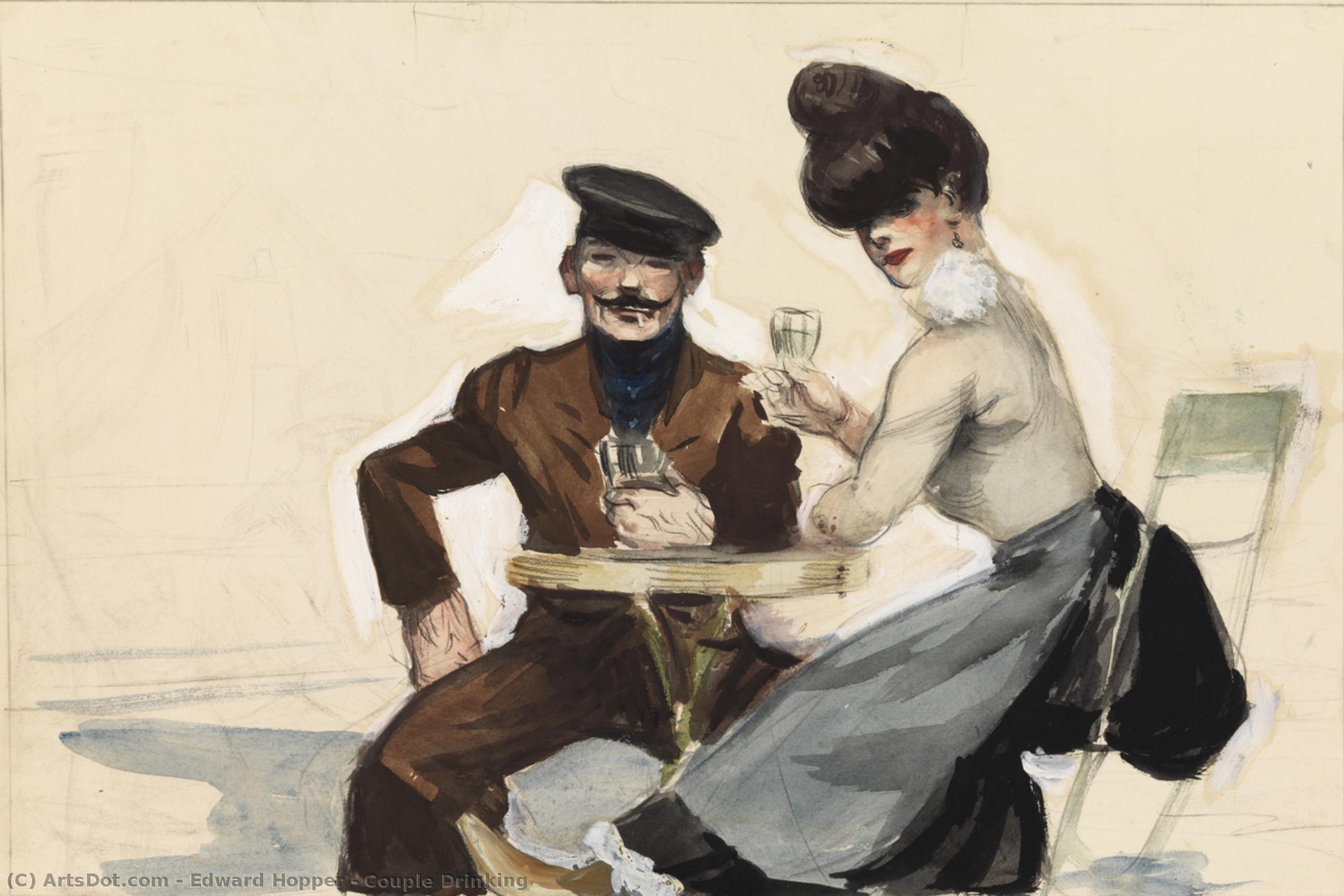 Couple Drinking — Edward Hopper