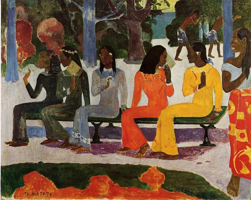 Ta Matete (also Known As The Market) — Eugène Henri Paul Gauguin