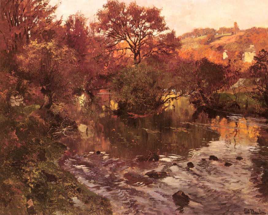 Golden Autumn, Brittany — Frits Thaulow