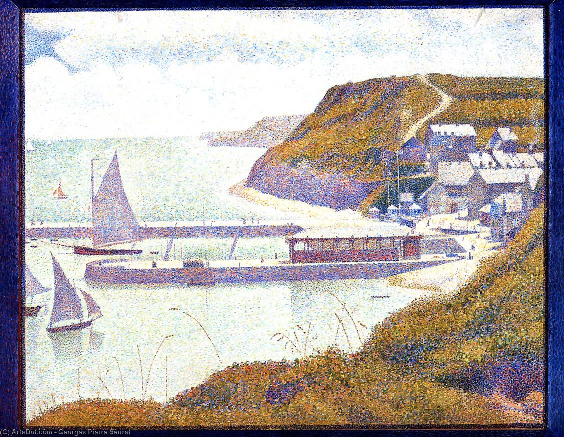 Port-en-bessin, The Outer Harbor, High Tide — Georges Seurat