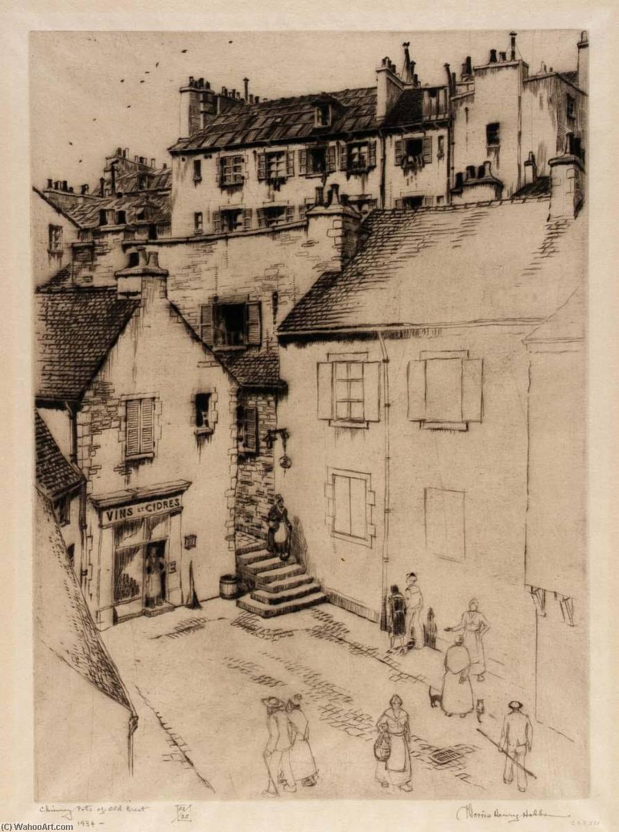 Chimney Pots Of Old Brest — Morris Henry Hobbs