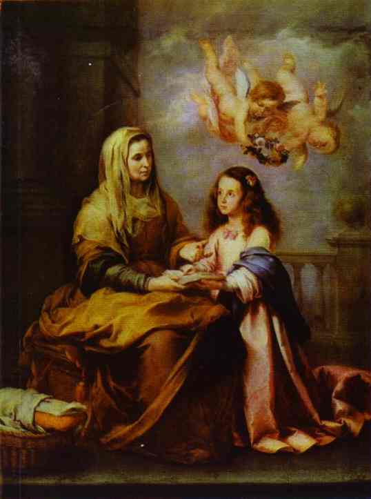 Childhood Of Virgin — Bartolomé Esteban Murillo