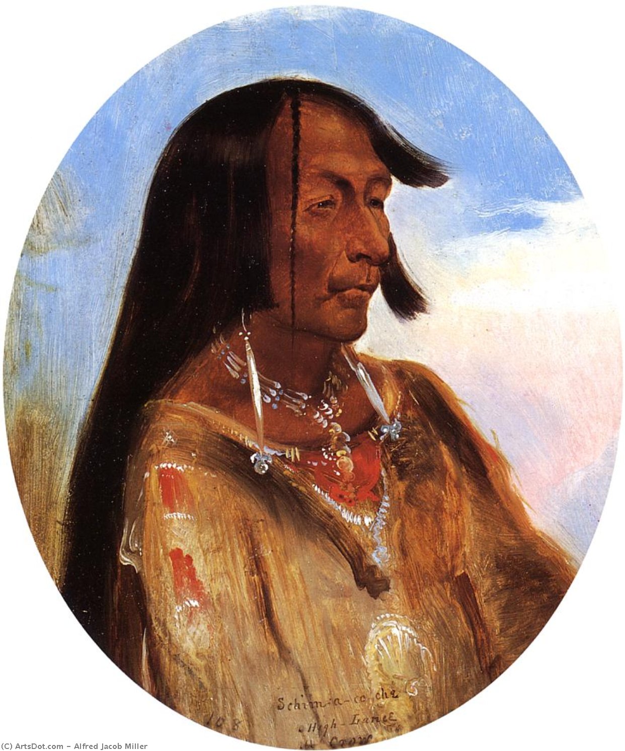 Schim-a-cho-che, Crow Chief — Alfred Jacob Miller