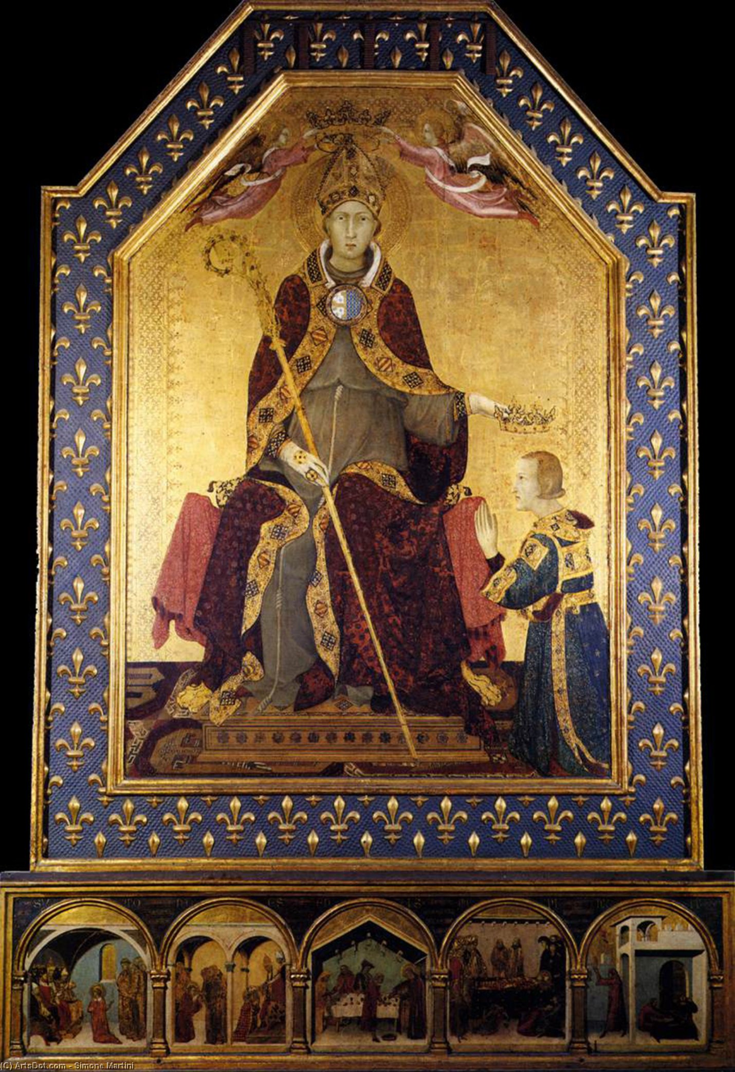 Altar Of St Louis Of Toulouse — Simone Martini