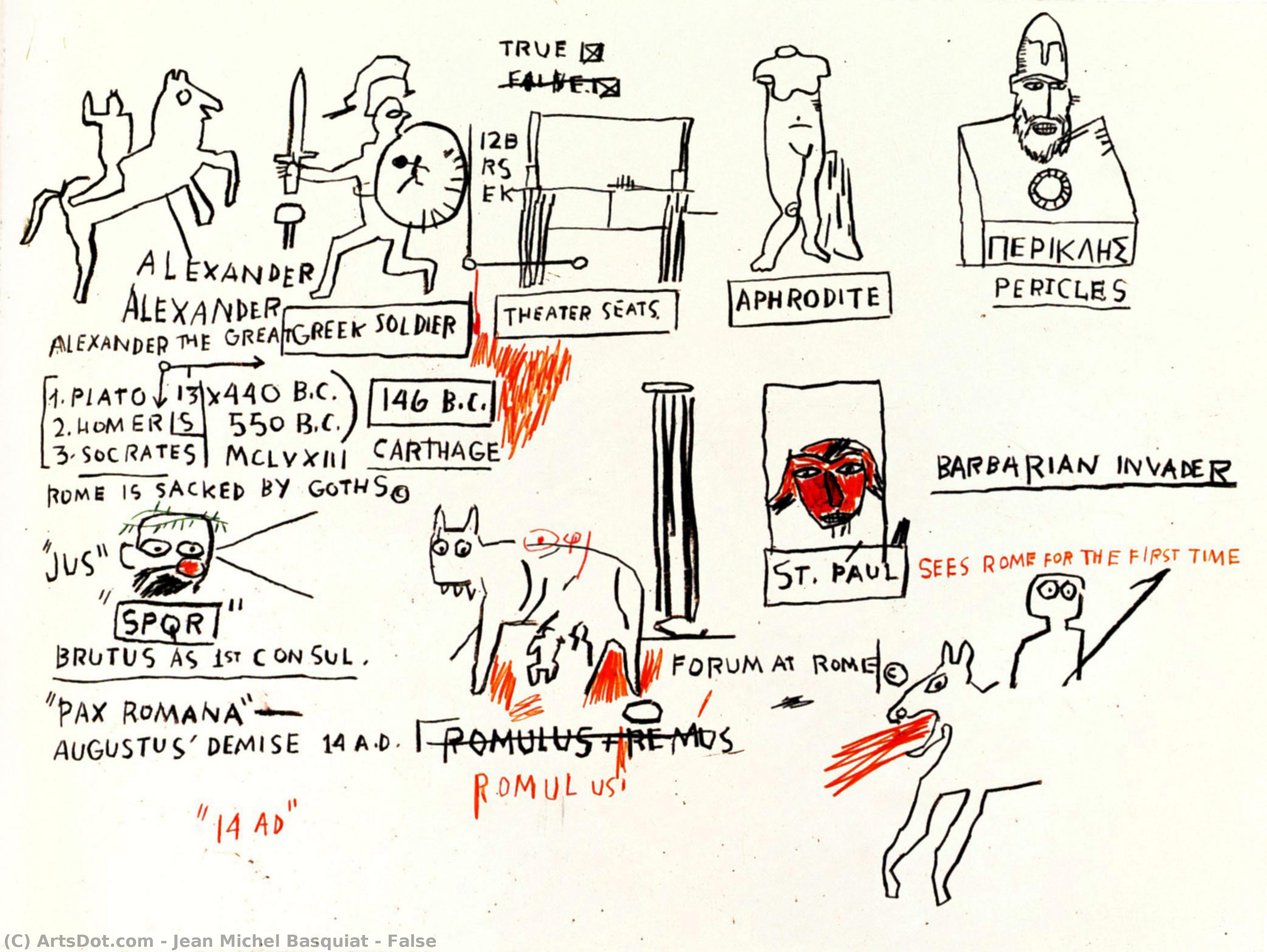False — Jean Michel Basquiat