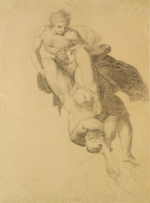 Studies After Michelangelo's 'last Judgement' In The Sistine Chapel — Benjamin West