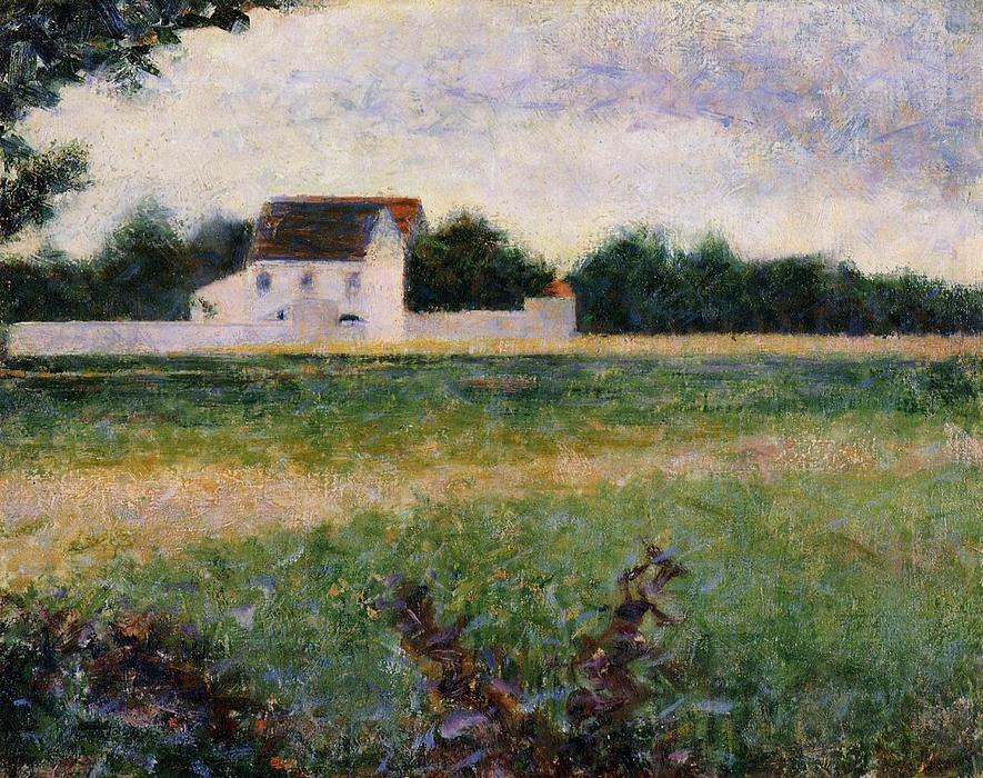 Landscape In The Ile-de-france — Georges Seurat