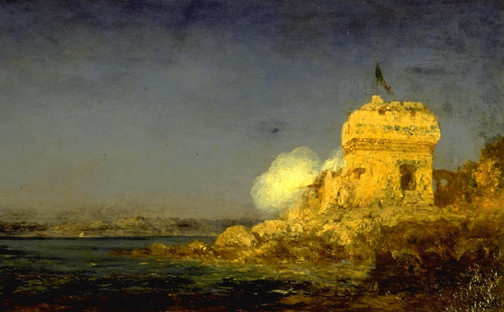 Le Salut, Coup De Canon — Felix Ziem