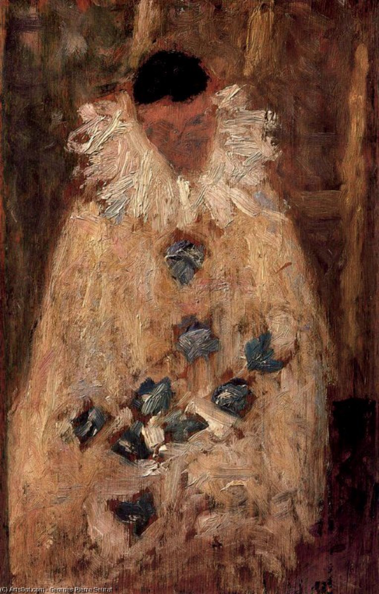 The Painter Aman-jean As Pierrot — Georges Seurat
