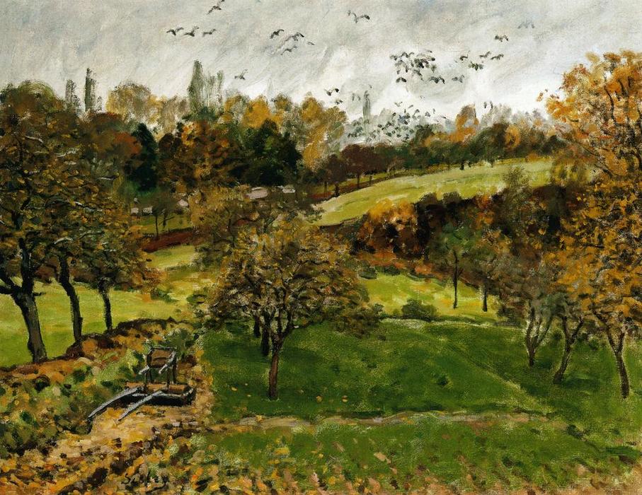 Autumn Landscape, Louveciennnes — Alfred Sisley