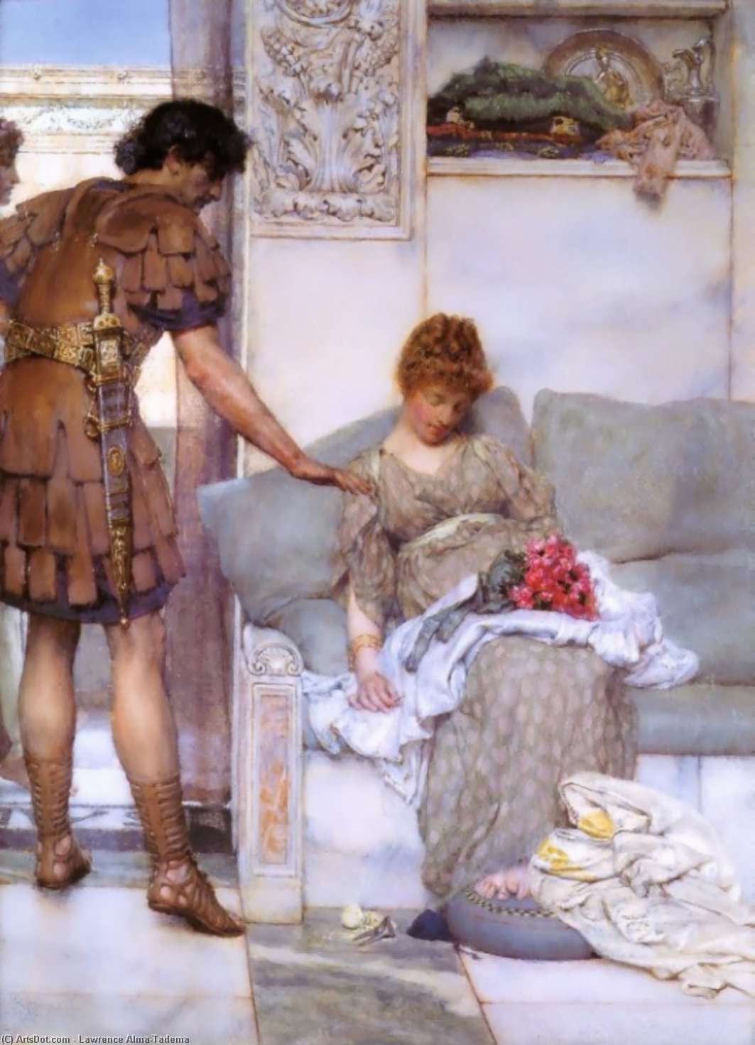 A Silent Greeting — Lourens Alma Tadema