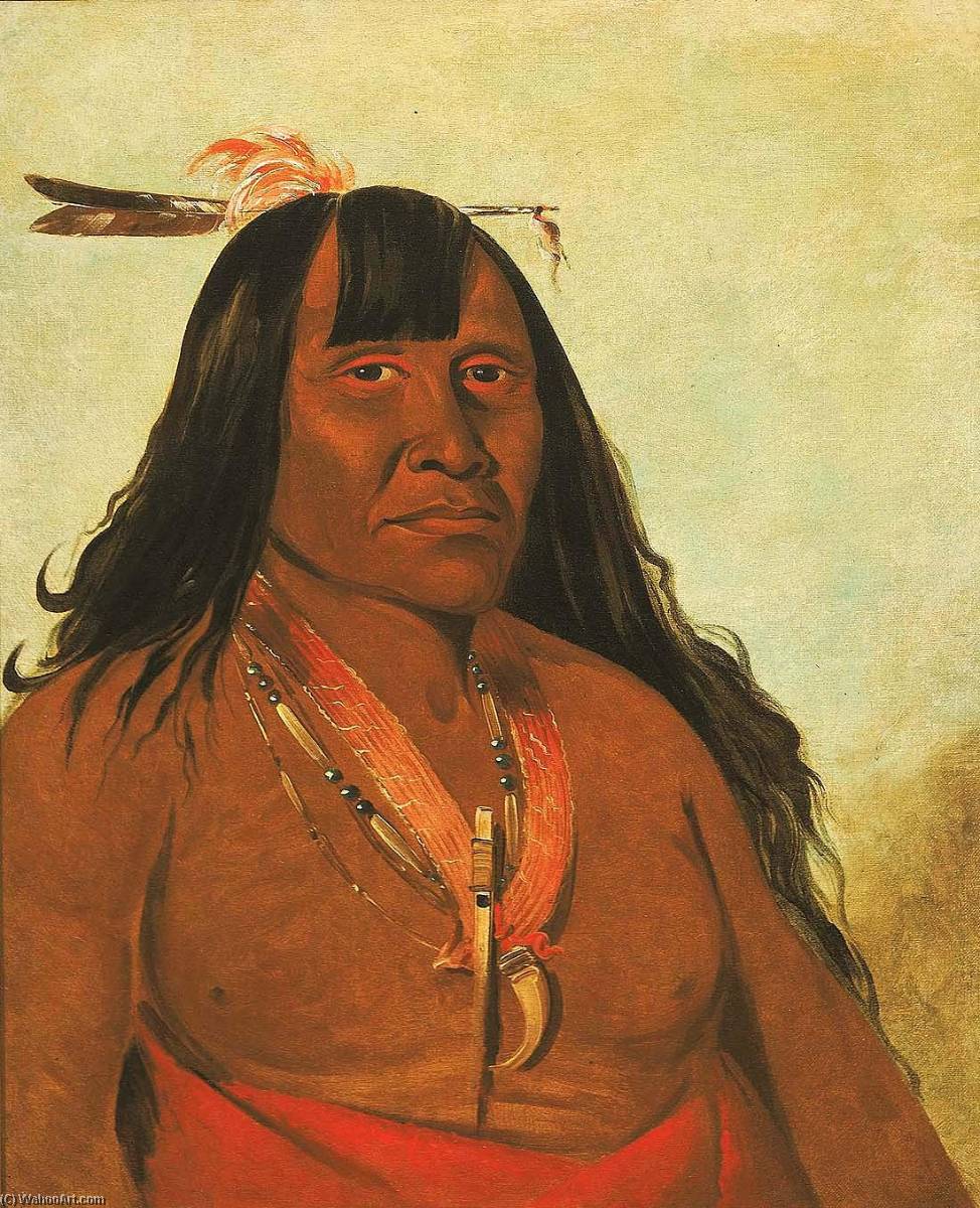 Bón Són Gee, New Fire, A Band Chief — George Catlin