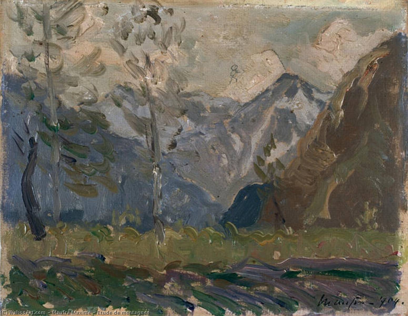 Etude De Montagnes — Maxime Emile Louis Maufra