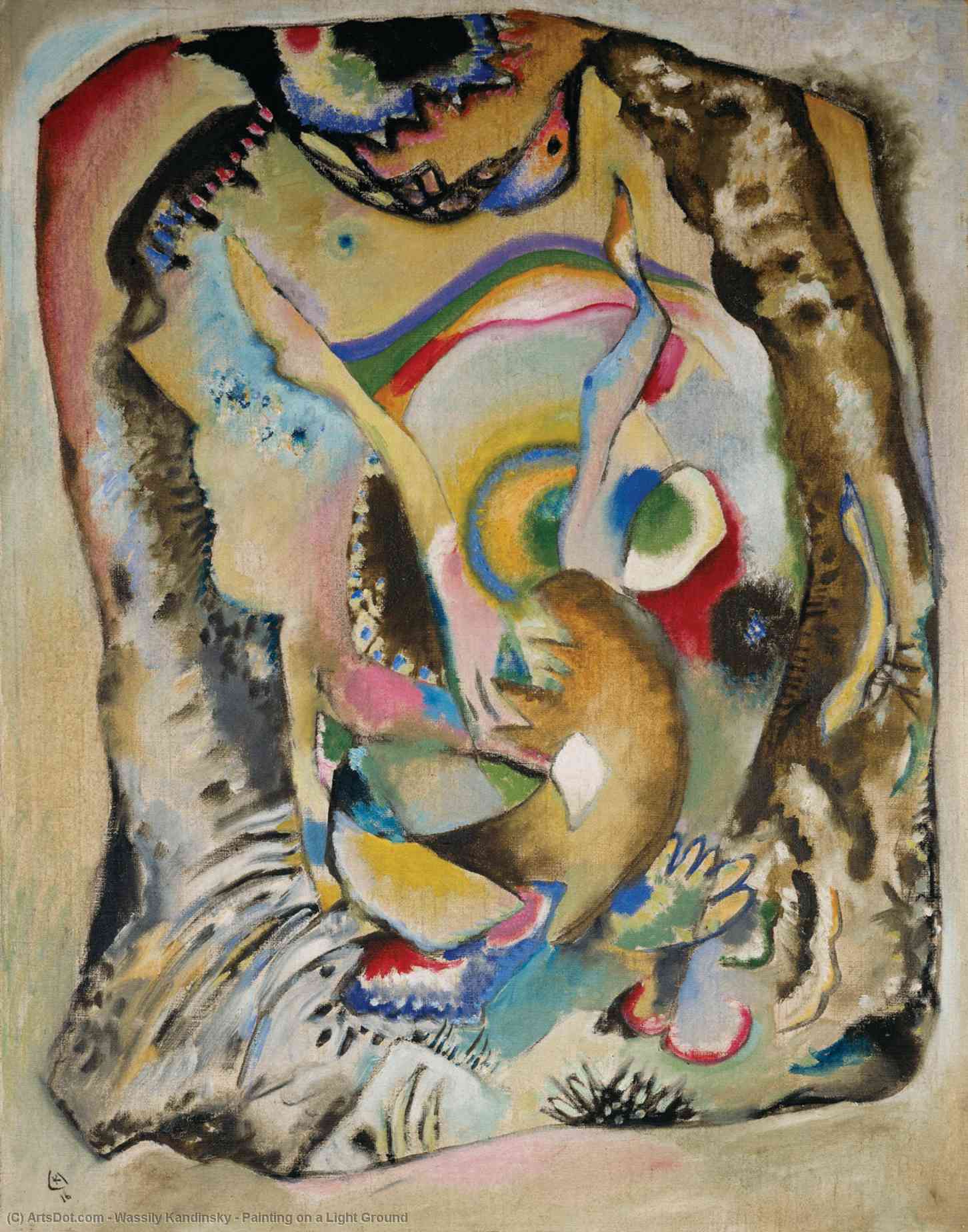 Painting On A Light Ground — Wassily Wassilyevich Kandinsky
