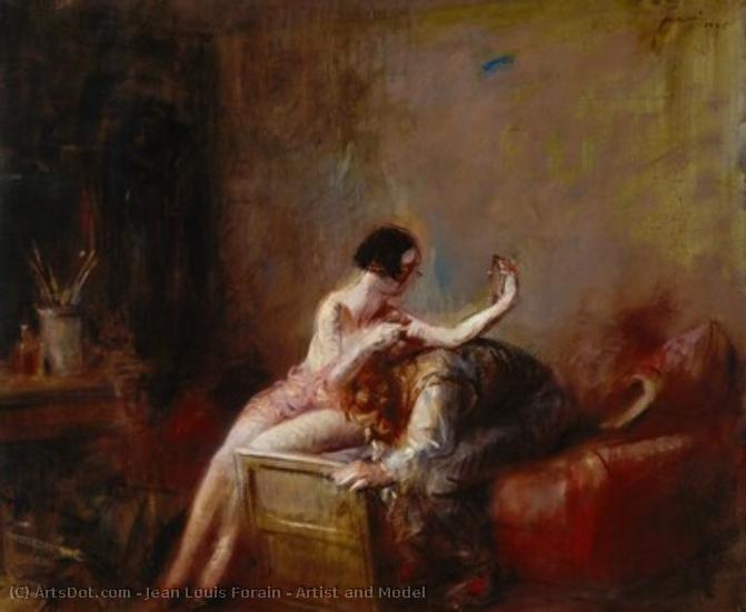 Artist And Model — Jean Louis Forain