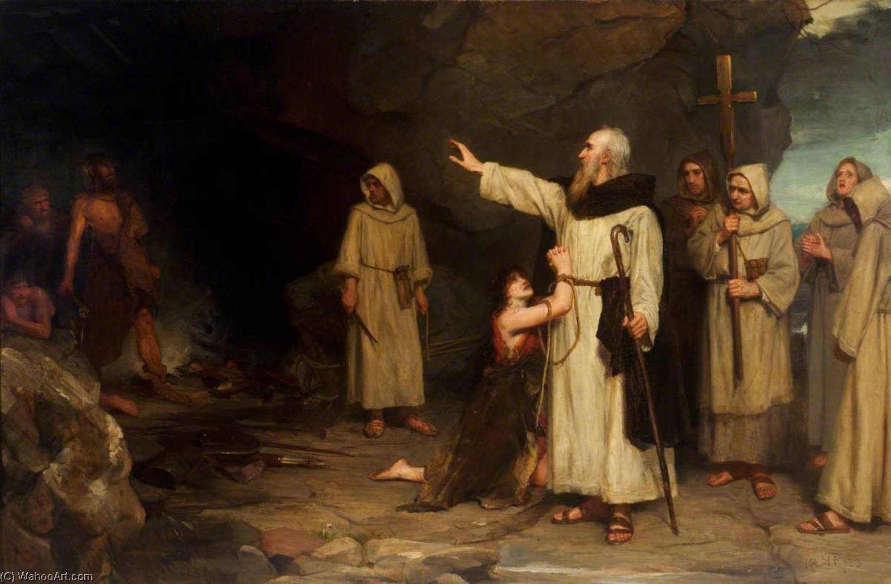 Saint Columba Rescuing A Captive — Robert Inerarity Herdman