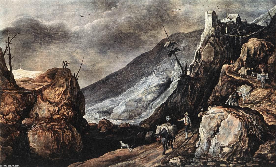 Landscape With The Temptation Of Christ — Joos De Momper