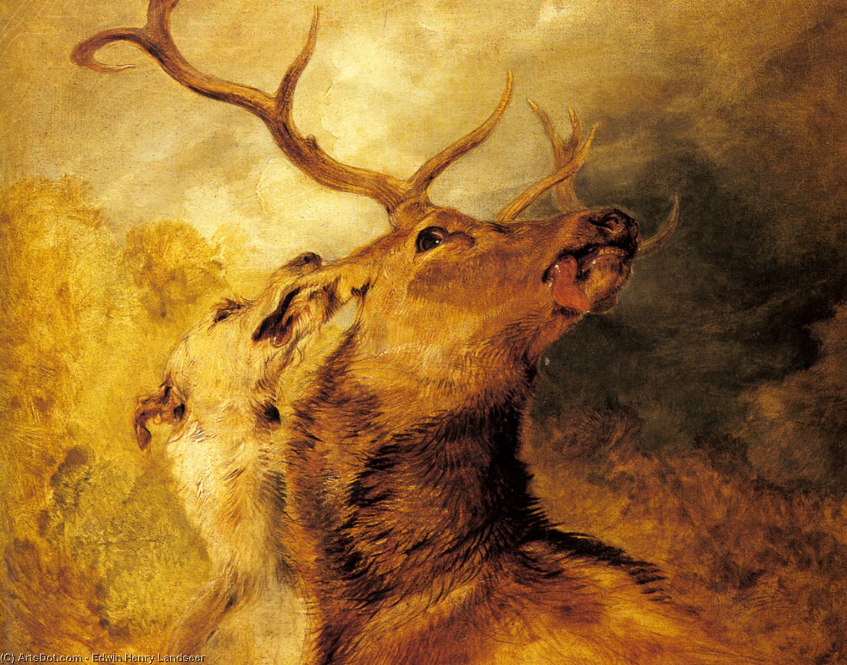 Stag And Hound — Sir Edwin Henry Landseer
