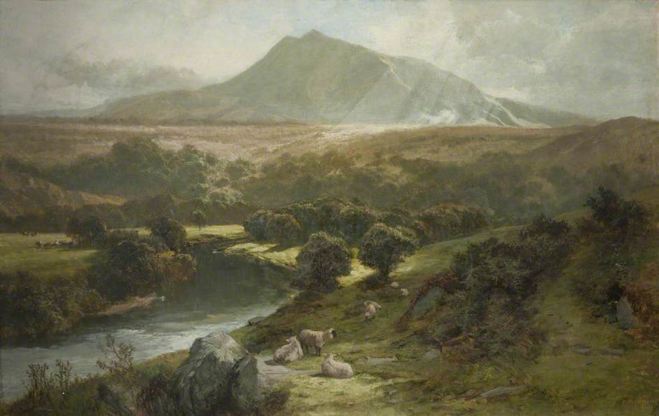 Landscape River And Mountains — James Peel