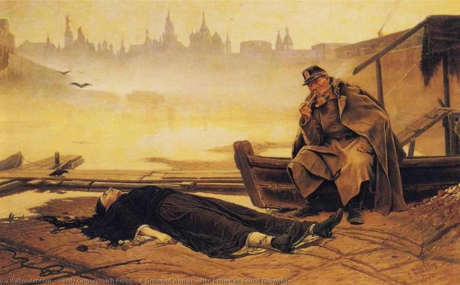 A Drowned Woman (also Known As Found Drowned) — Vasily Grigoryevich Perov