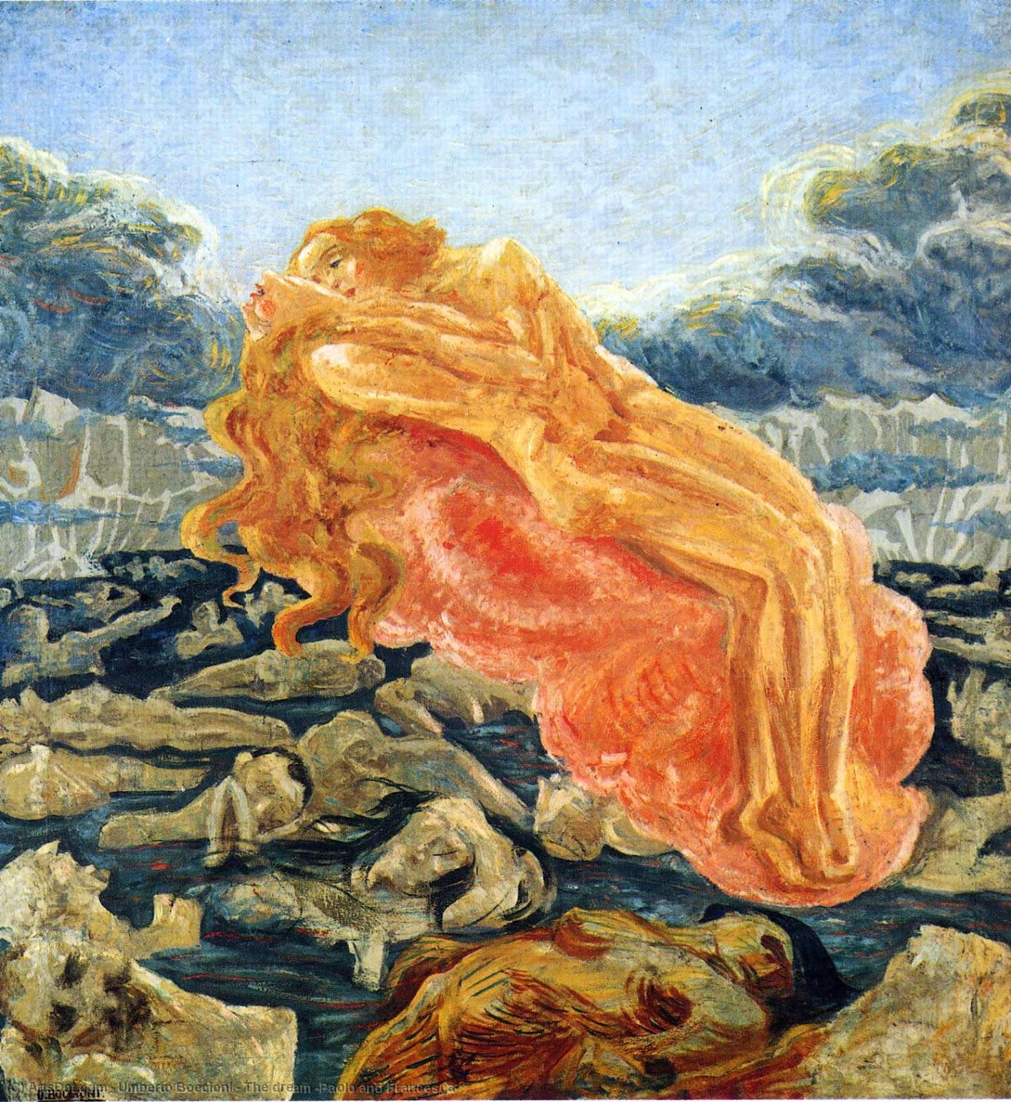 The Dream (paolo And Francesca) — Umberto Boccioni