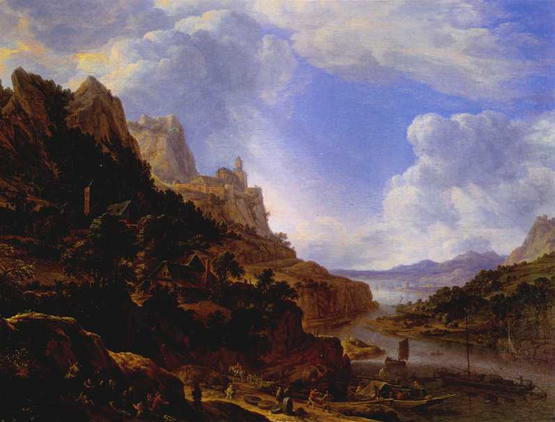 Rhineland Fantasy View — Herman Saftleven