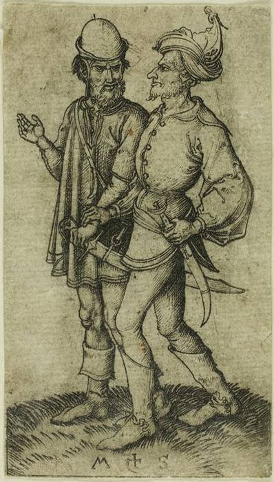Two Moors In Conversation — Martin Schongauer