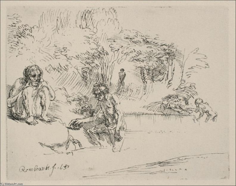 The Bathers — Rembrandt Van Rijn