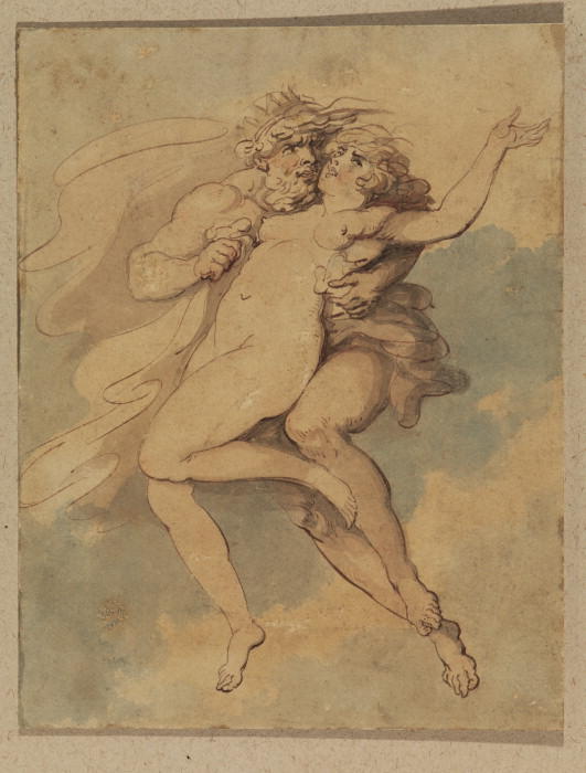 Jupiter And A Nymph — Thomas Rowlandson