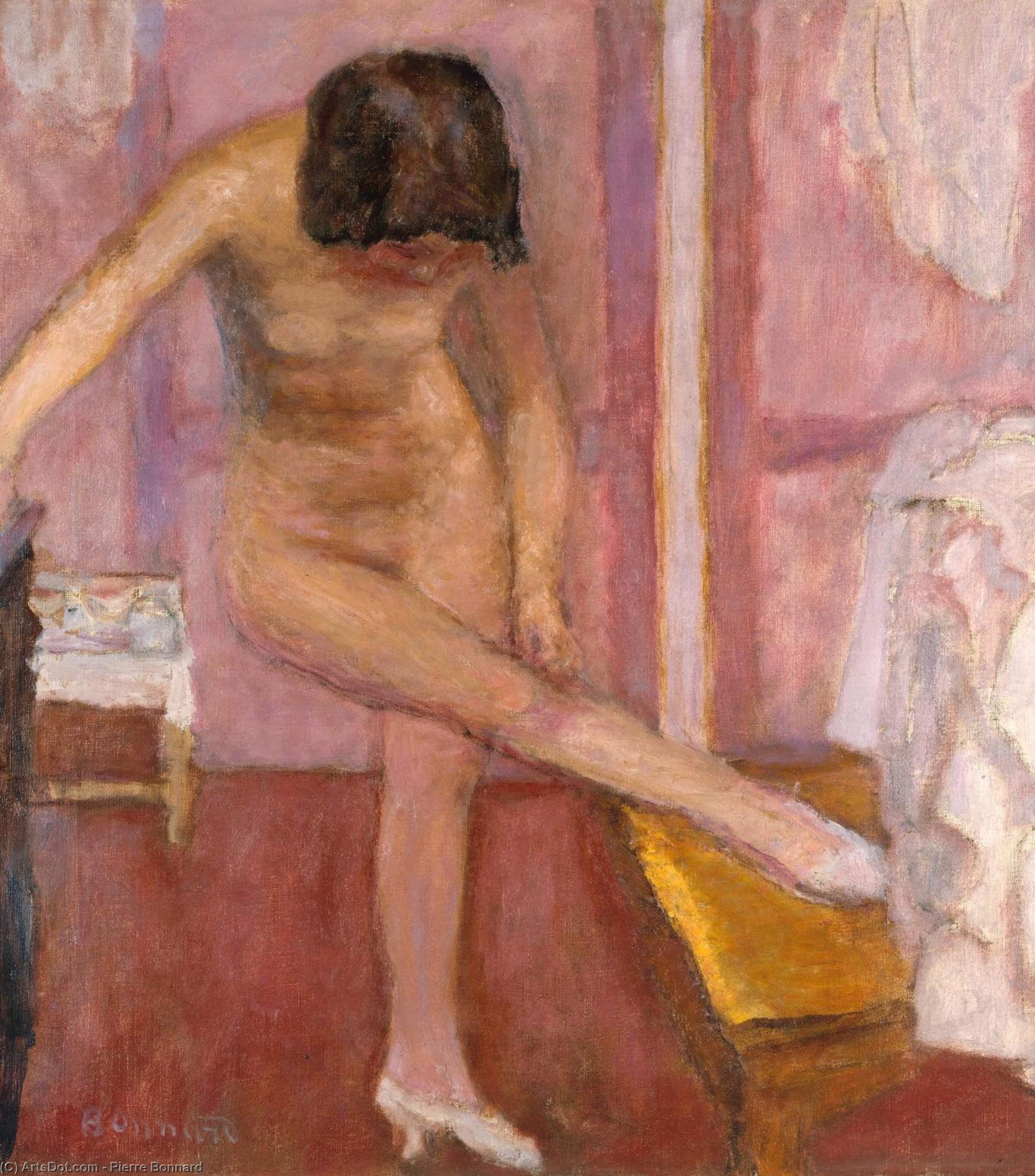 Nude Bending Down — Pierre Bonnard
