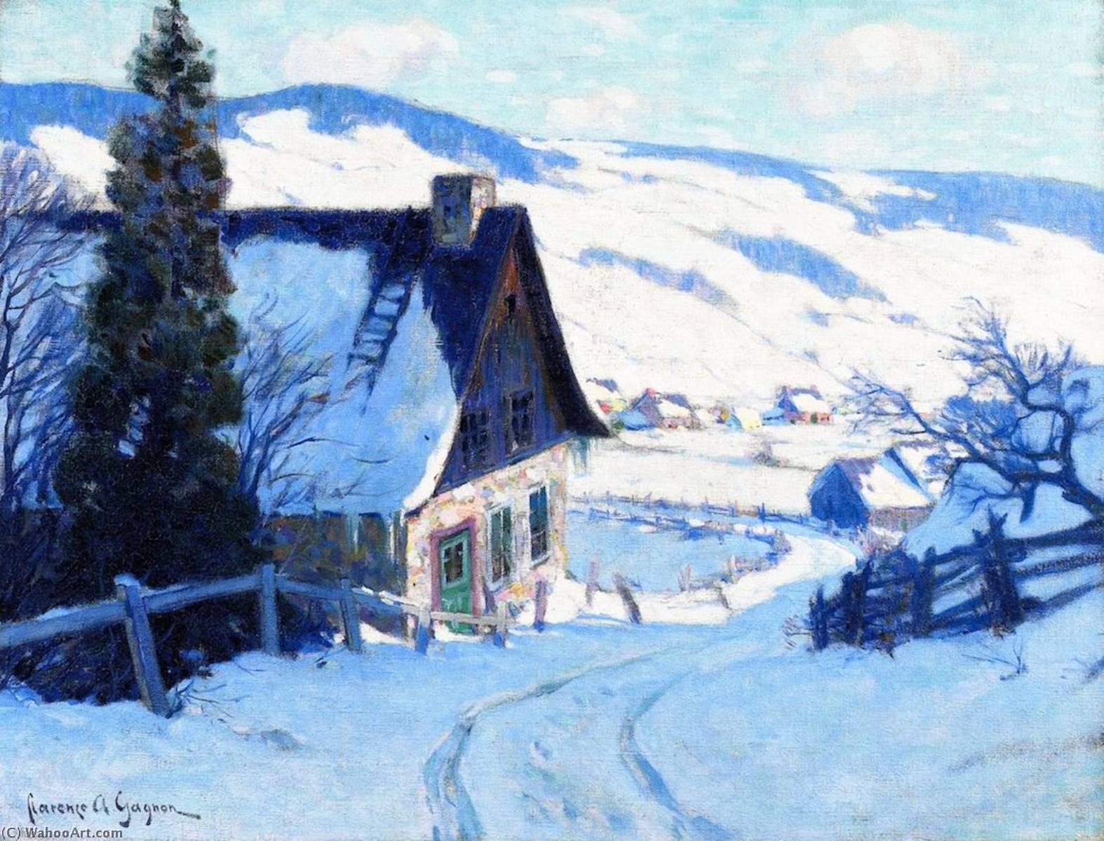 A Farm, Last Rauys — Clarence Alphonse Gagnon