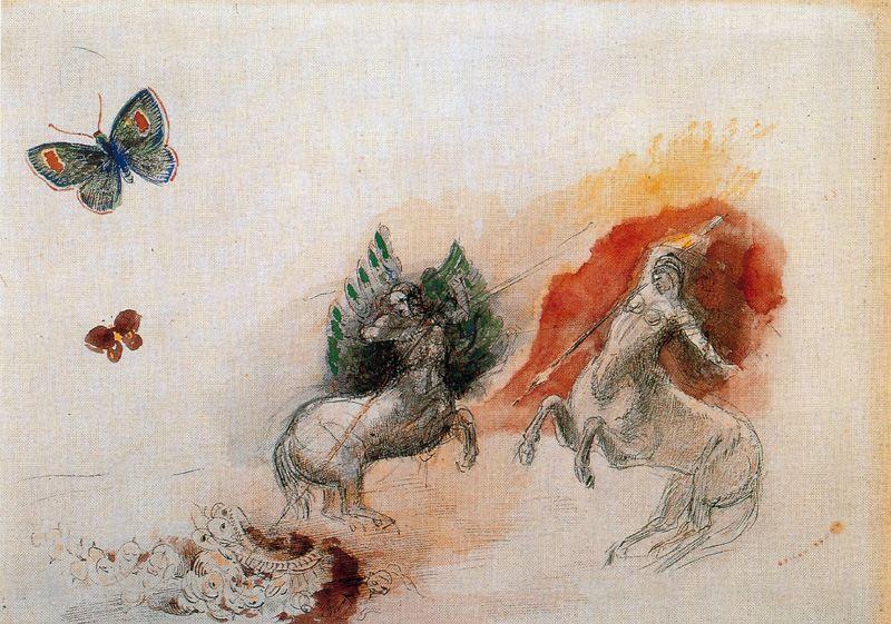 Combat Of Centaurs — Odilon Redon