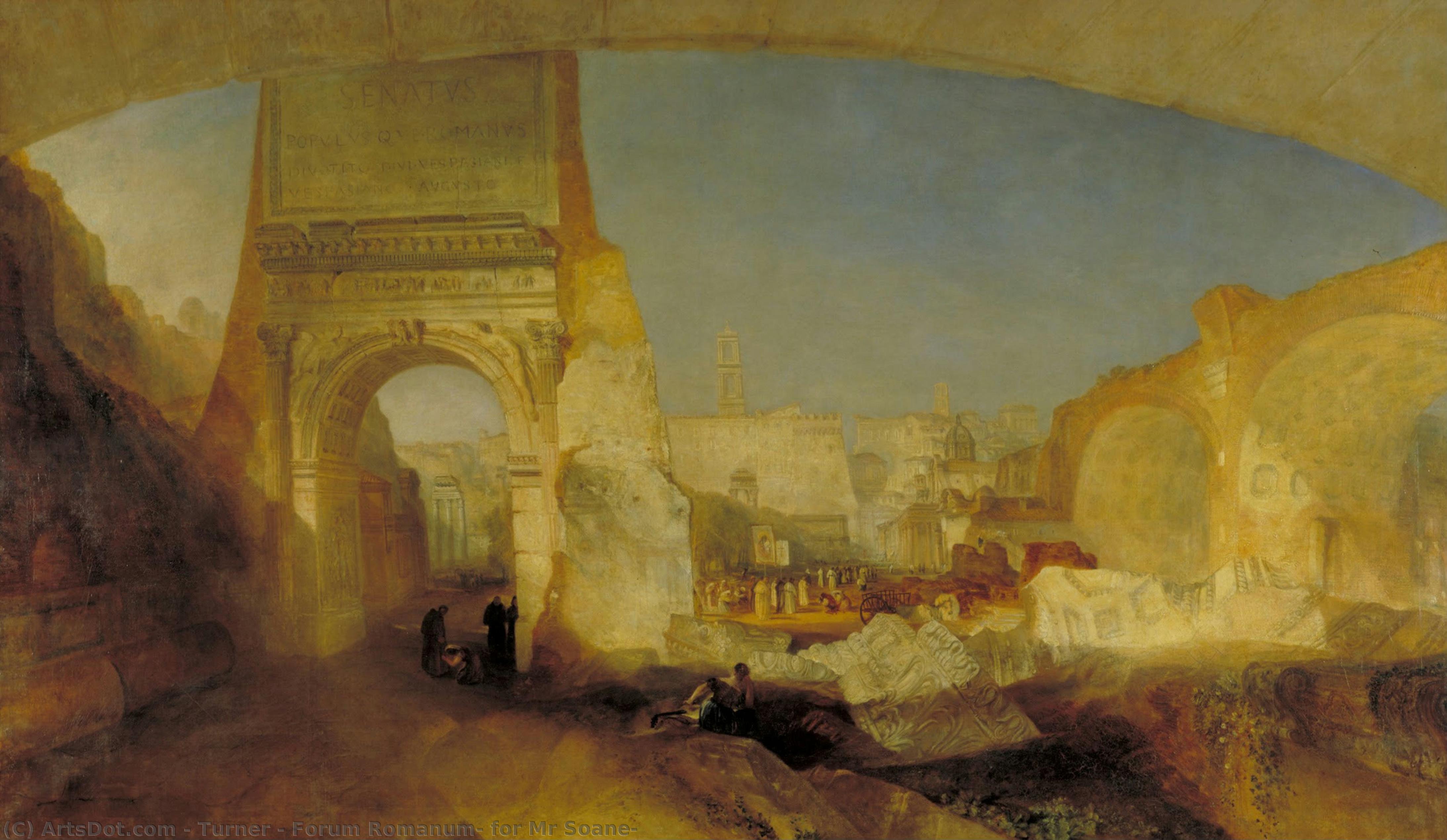 Forum Romanum, For Mr Soane — J.m.w. Turner