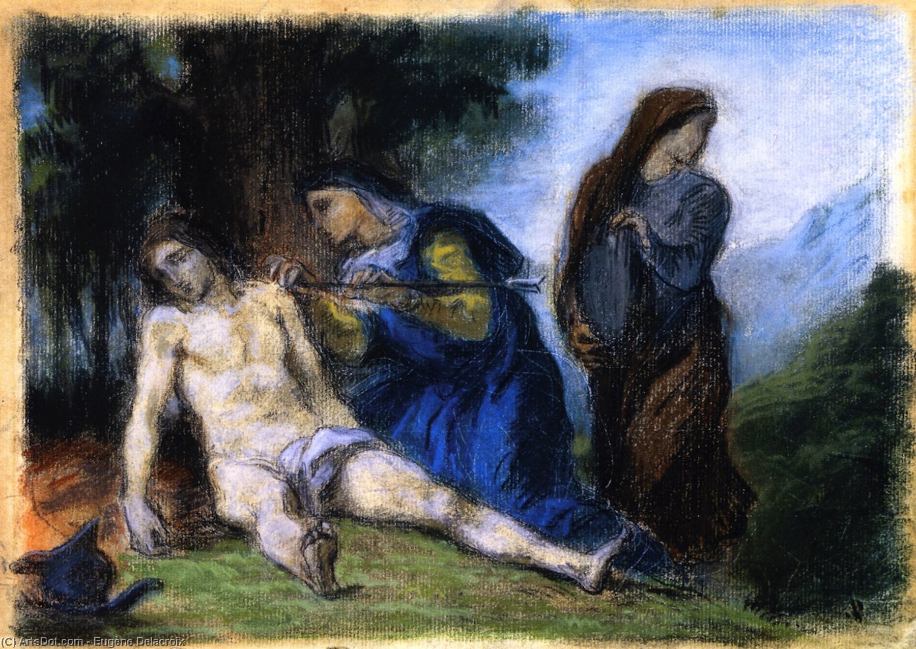 Saint Sebastian Tended By The Holy Women — Eugène Delacroix
